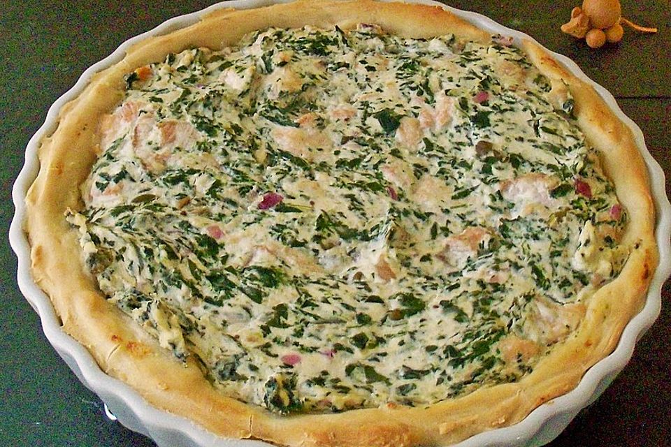 Lachs - Spinat - Kuchen