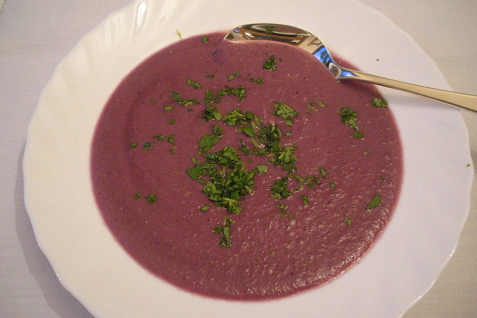 Blaukraut-Cremesuppe