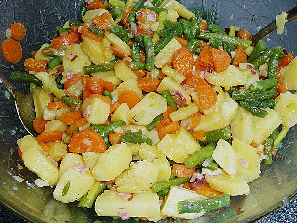Kartoffelsalat mit Bohnen und Möhren| Chefkoch