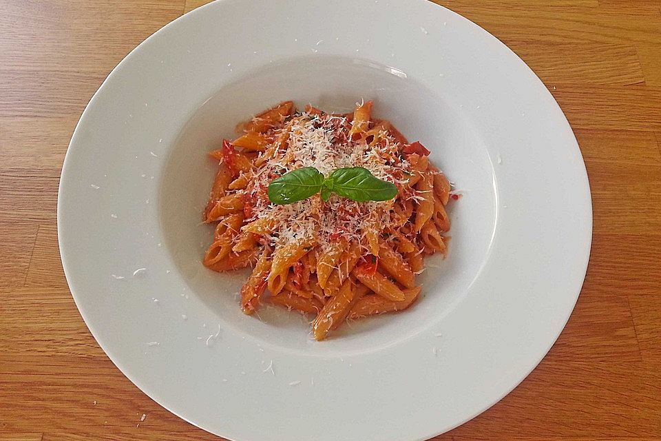 Pasta mit Chorizo - Zwiebel - Sauce