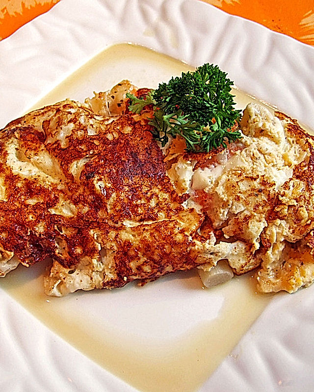 Schlemmer - Omelette mit Garnelen, Spargel und Mozzarella