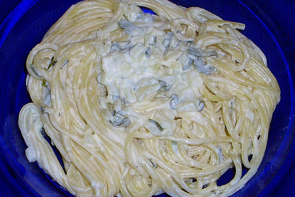 Spaghettini an Zitronensauce