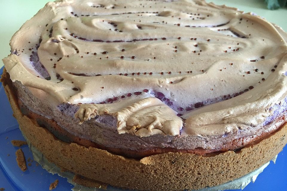 Mandarinen - Quark - Kuchen mit Baiserhaube