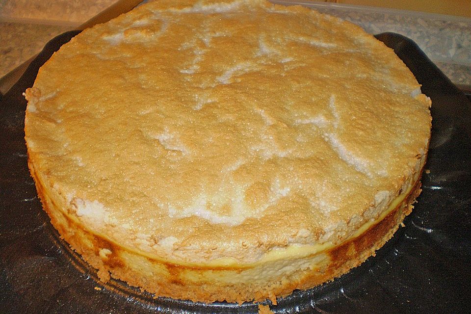 Mandarinen - Quark - Kuchen mit Baiserhaube