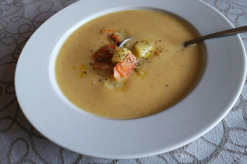 Leckere Kartoffel - Möhren - Suppe