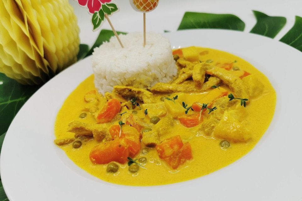 Kubanisches Geflügelcurry