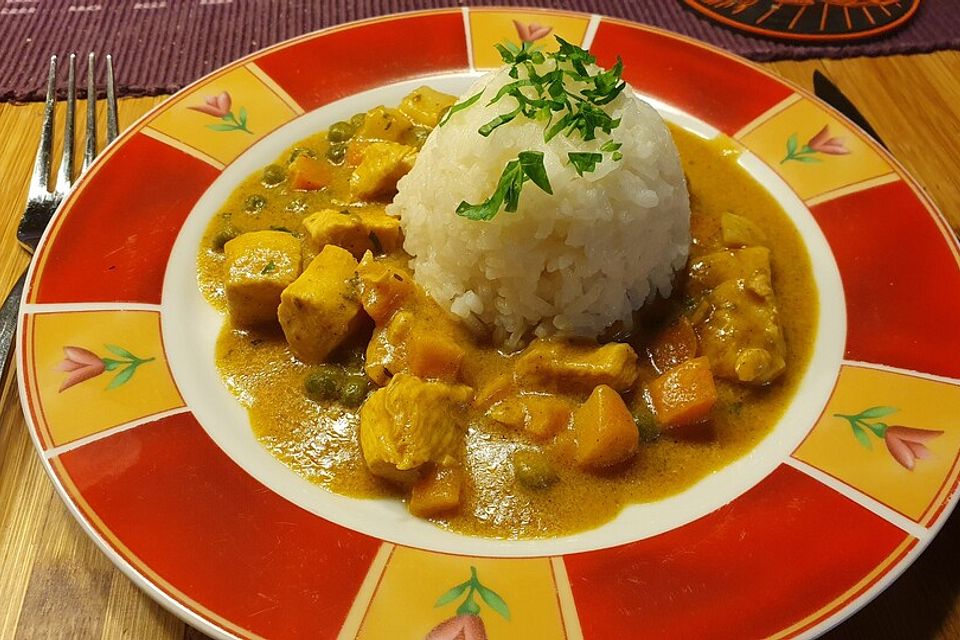 Kubanisches Geflügelcurry