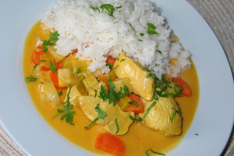 Kubanisches Geflügelcurry