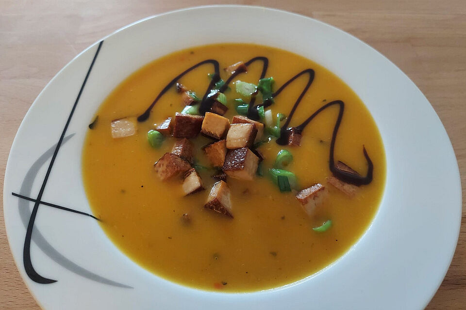 Kürbissuppe mit Ingwer