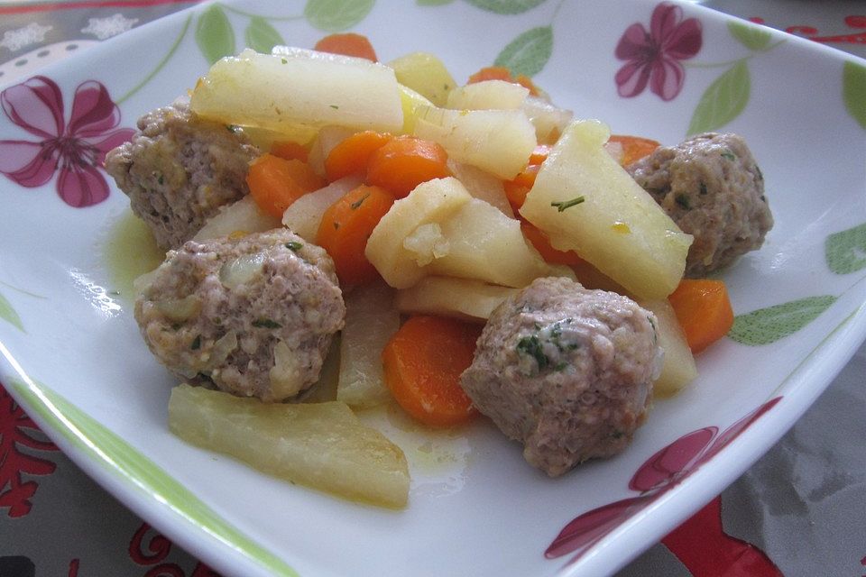 Kohlrabitopf mit Hackfleisch Kohlrabitopf mit Hackfleisch