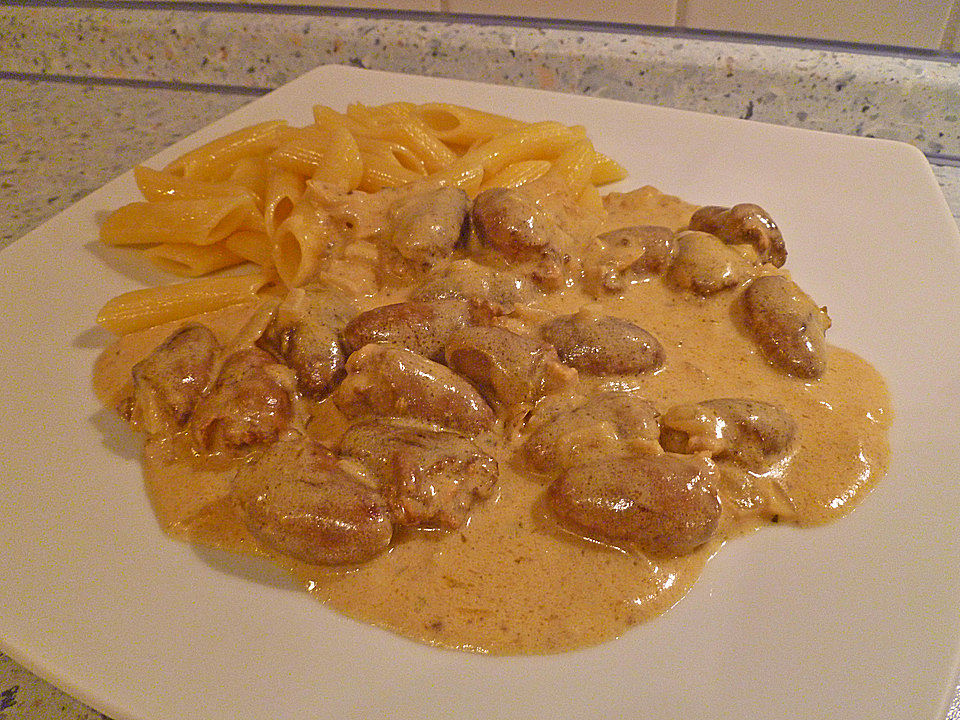 Hühnerherzen in Dijonsauce von MichaelL666 | Chefkoch