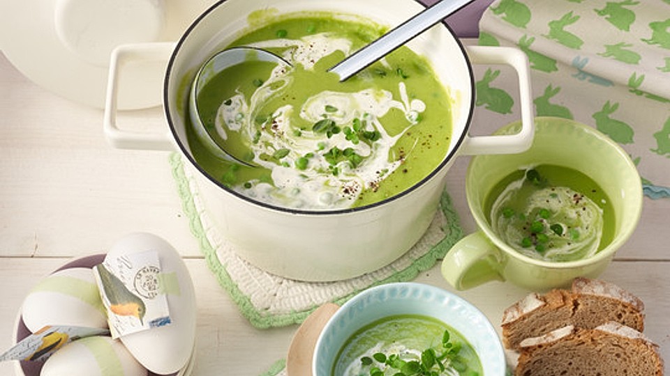 Grüne Erbsensuppe von Hannimama