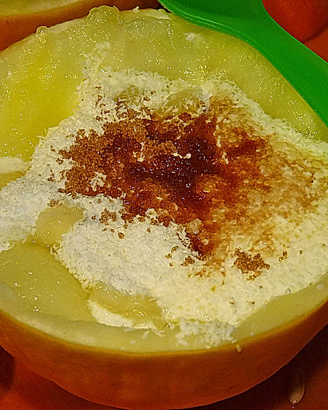 Honigmelone in Kokossüppchen
