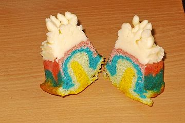Regenbogen - Zitronen - Muffins