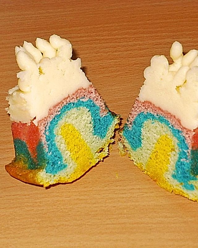 Regenbogen - Zitronen - Muffins