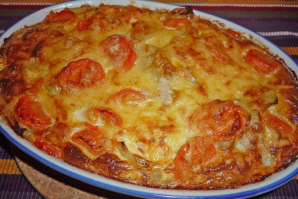 Kohlrabi - Möhren - Gratin