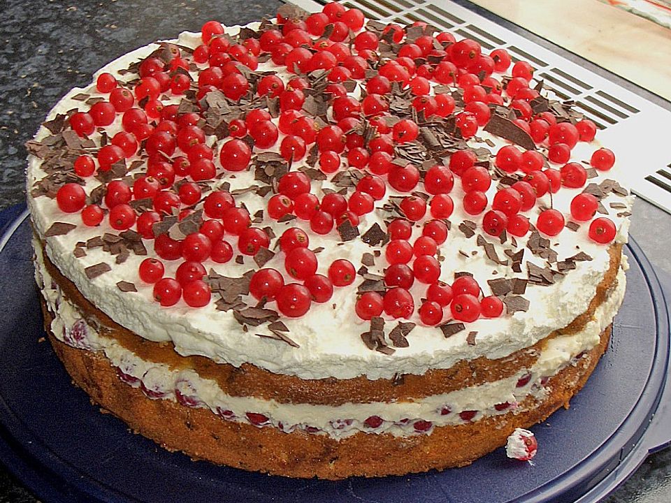 Sahnige Johannisbeertorte mit Schokolade von Sybille39| Chefkoch