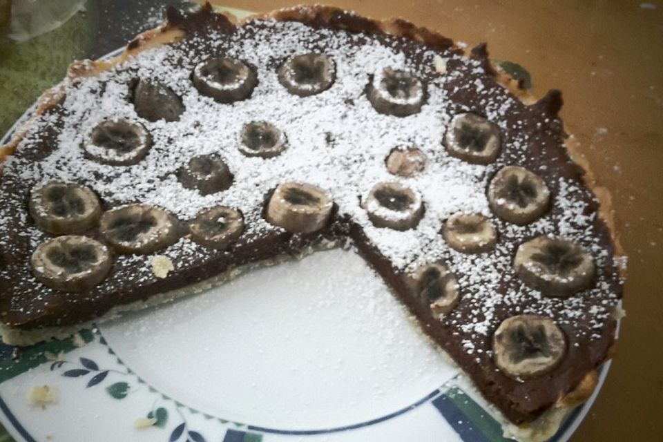 Feine Schokoladen - Bananen - Tarte