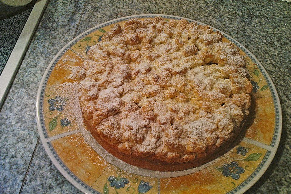 Apple Cherry Pie with Coconut Almond Crumb Topping