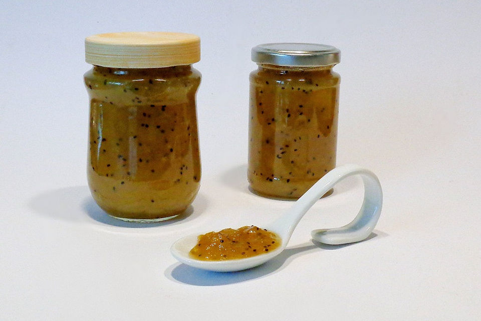 Kiwi - Marmelade mit Apfelstückchen