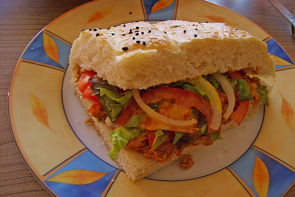 Fladenbrot mit Taccofüllung