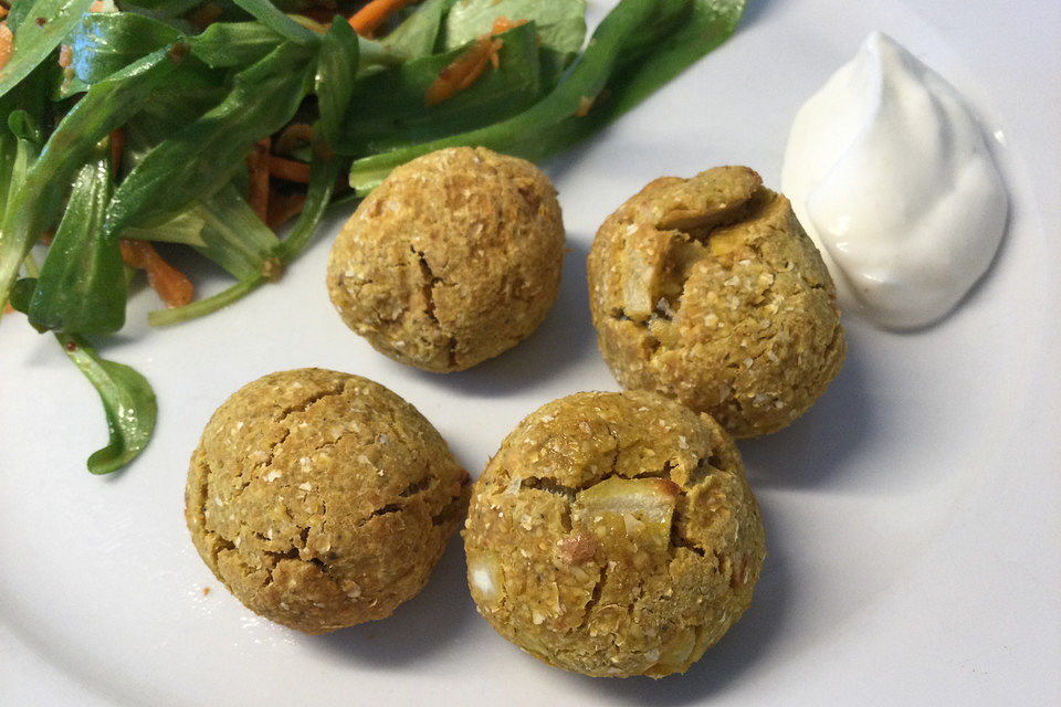 Falafel aus Kichererbsenmehl