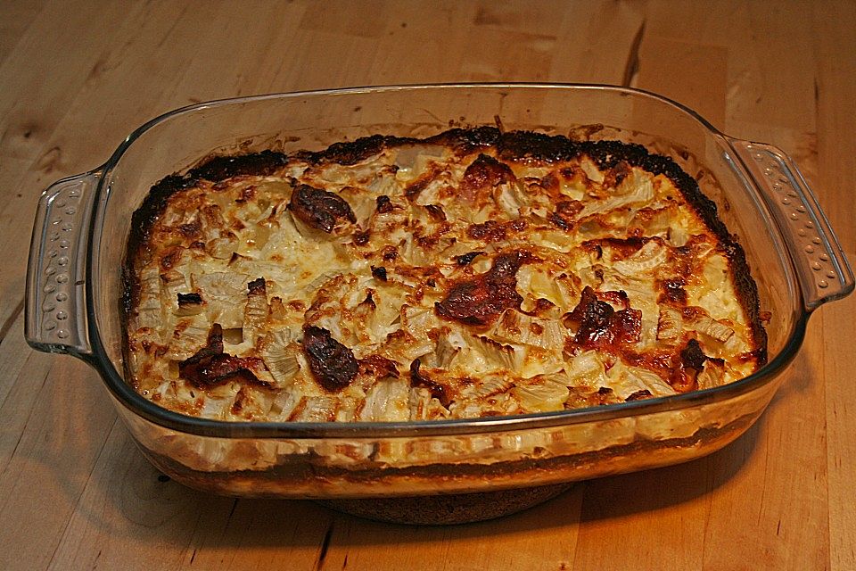 Sahniges Fenchelgratin