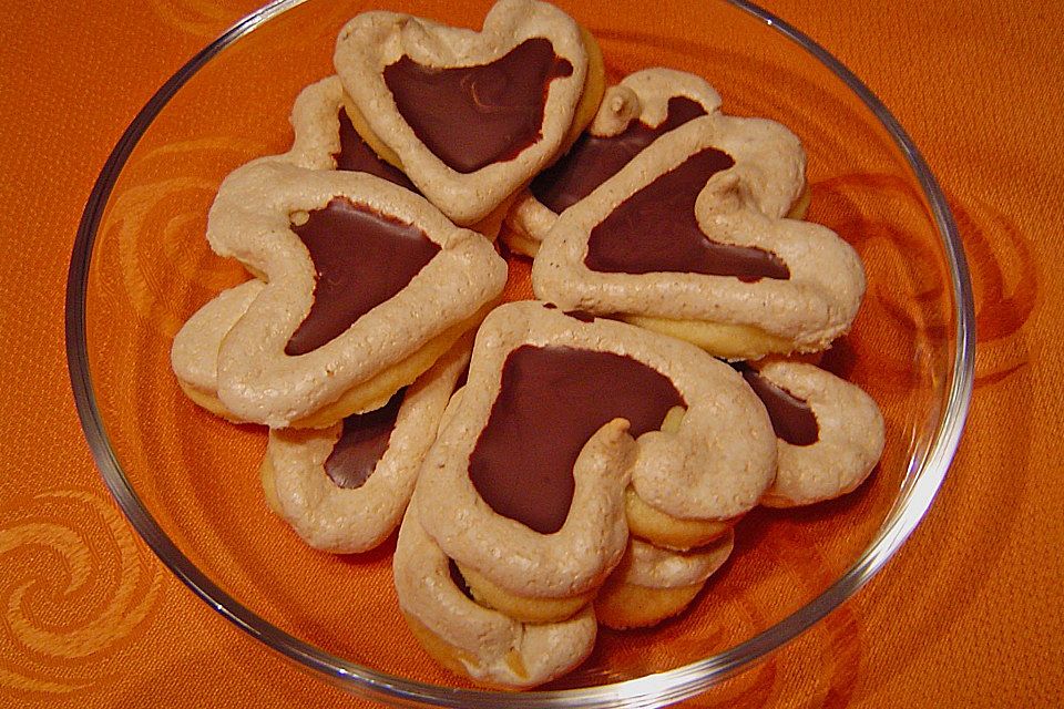 Herz - Choco - Plätzchen