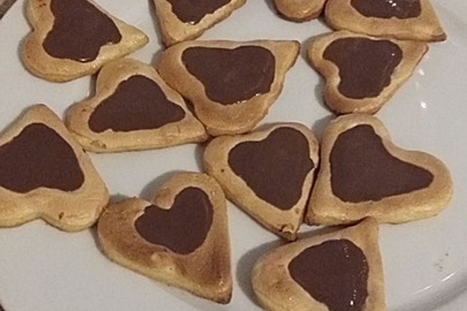 Herz - Choco - Plätzchen