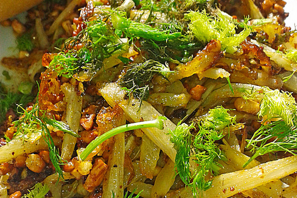 Gebratener Knoblauch - Fenchel