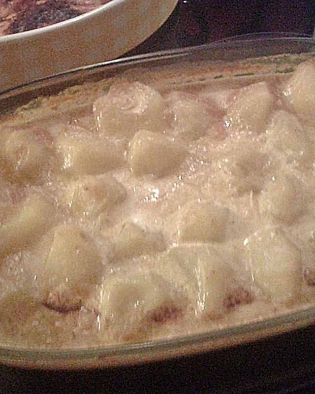 Ofenkartoffeln mit Currysahne