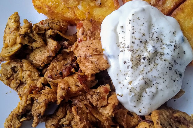 Putengyros mit Tzatziki und Kartoffeln von Sanja201| Chefkoch