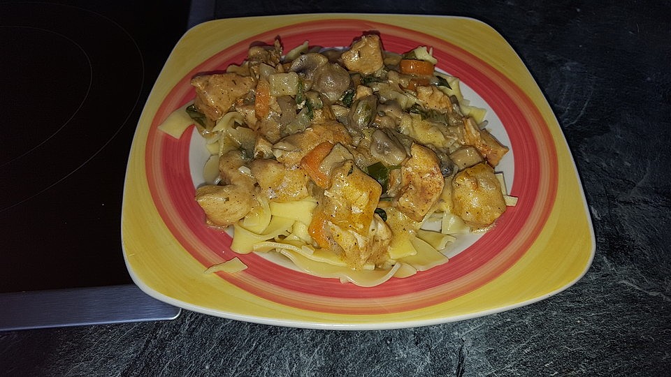 Putengeschnetzeltes Mit Champignons Von Eimerwuerfel Chefkoch 