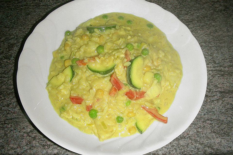 Curry - Gemüse - Reis