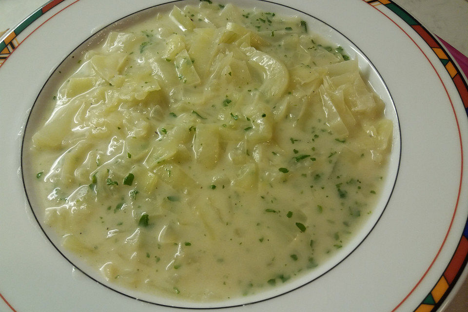 Omas Weißkohl - Sahne - Gemüse Omas Weißkohl - Sahne - Gemüse