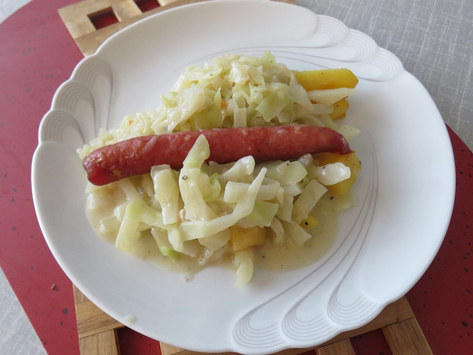 Omas Weißkohl - Sahne - Gemüse von Jaydinho| Chefkoch