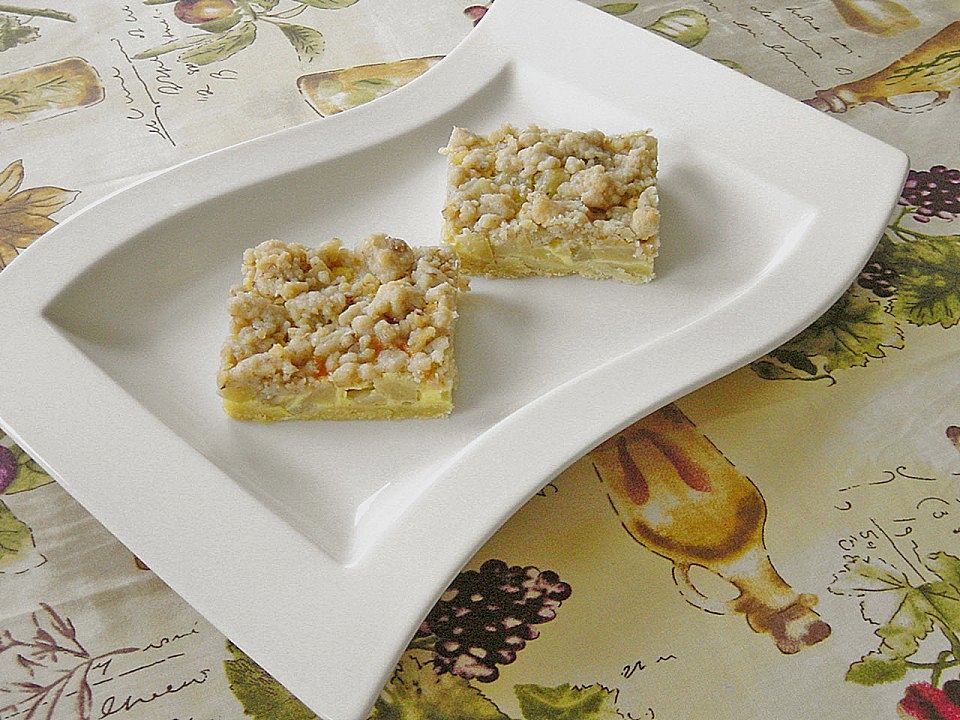 Apfel - Streusel - Schnitten mit Mürbeteigboden von Pumpkin-Pie| Chefkoch