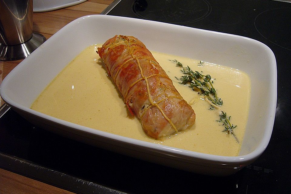 Schweinefilet in Cidre - Senf - Thymian - Sauce