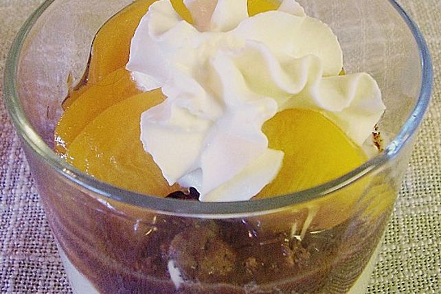 Pfirsich - Mascarpone - Cremedessert von mima53| Chefkoch