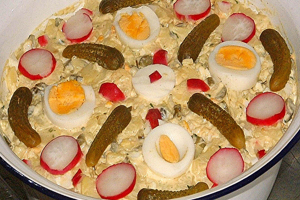 Kartoffelsalat mit Radieschen