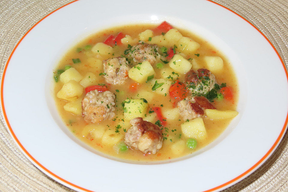 Bunte Kartoffelsuppe