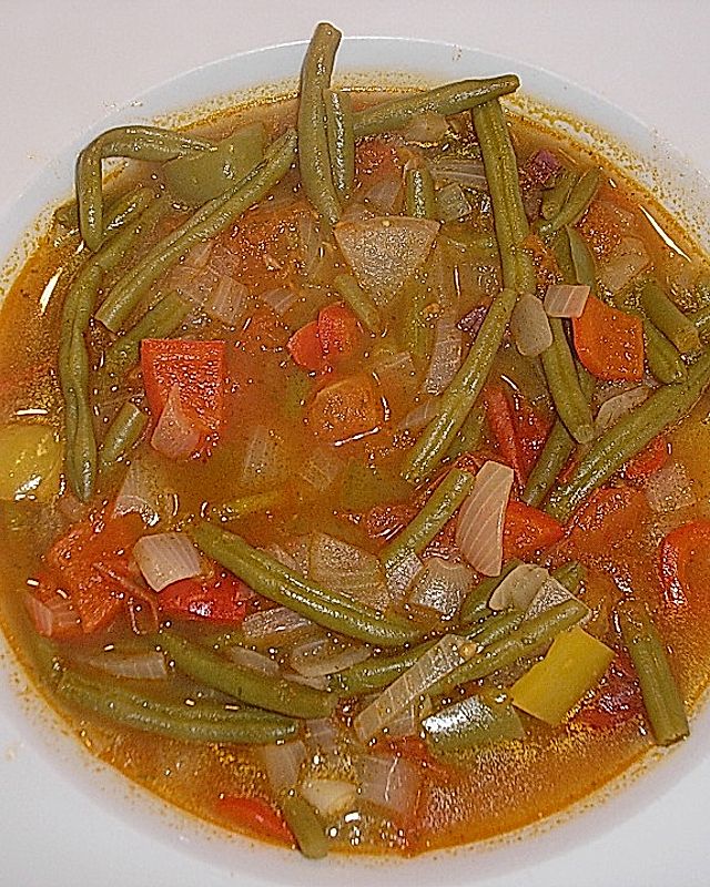 Bohnen - Tomaten - Suppe