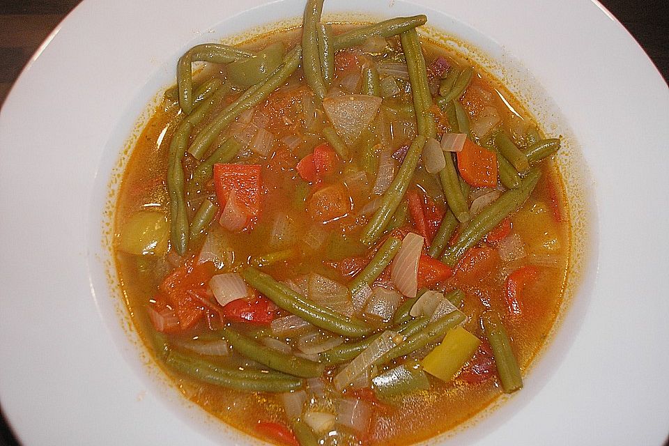 Bohnen - Tomaten - Suppe