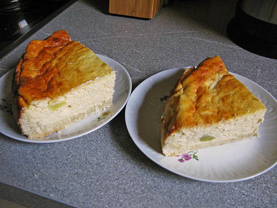 Quarkkuchen Mit Obst (z.B. Kirschen Und Pfirsiche) Vom Blech Von ...