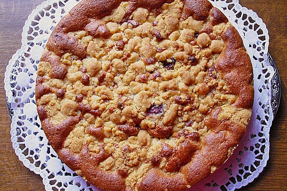 Kirschkuchen mit Butterstreusel