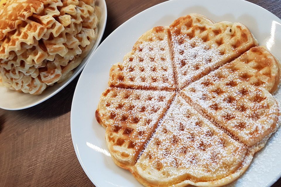 Waffeln mit Quark