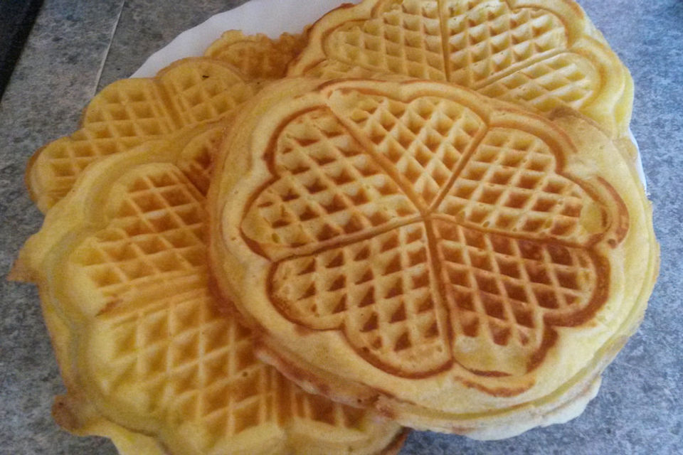 Waffeln mit Quark