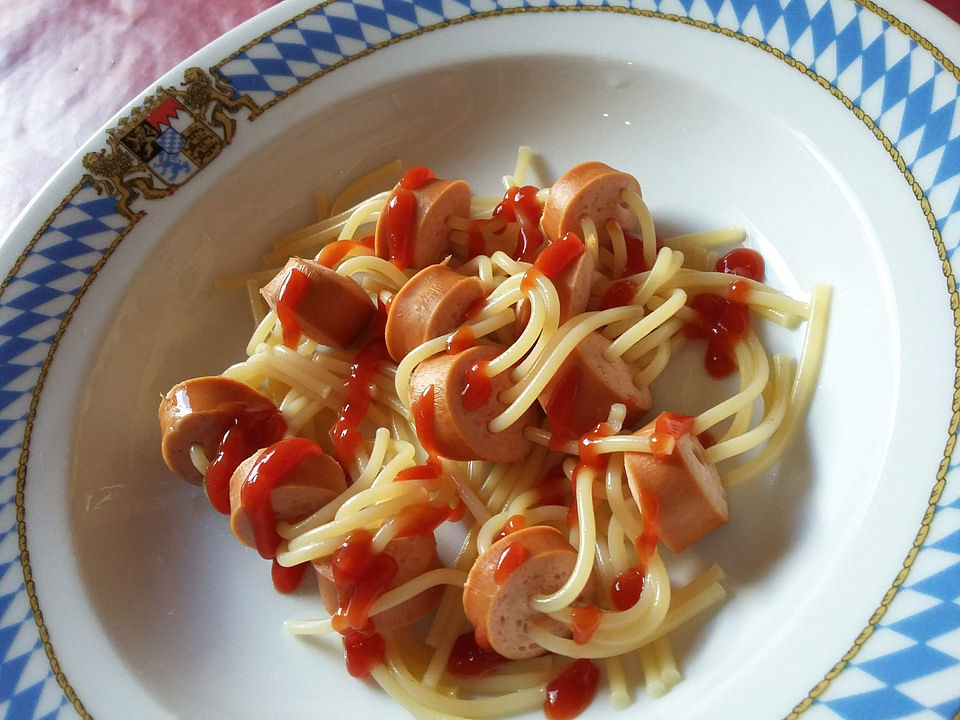 Spaghetti Mit Wiener Wurstchen Von Hallenchefin Chefkoch