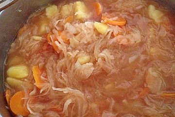 Sauerkrautsuppe Vegetarisch Von Tonkha Chefkoch