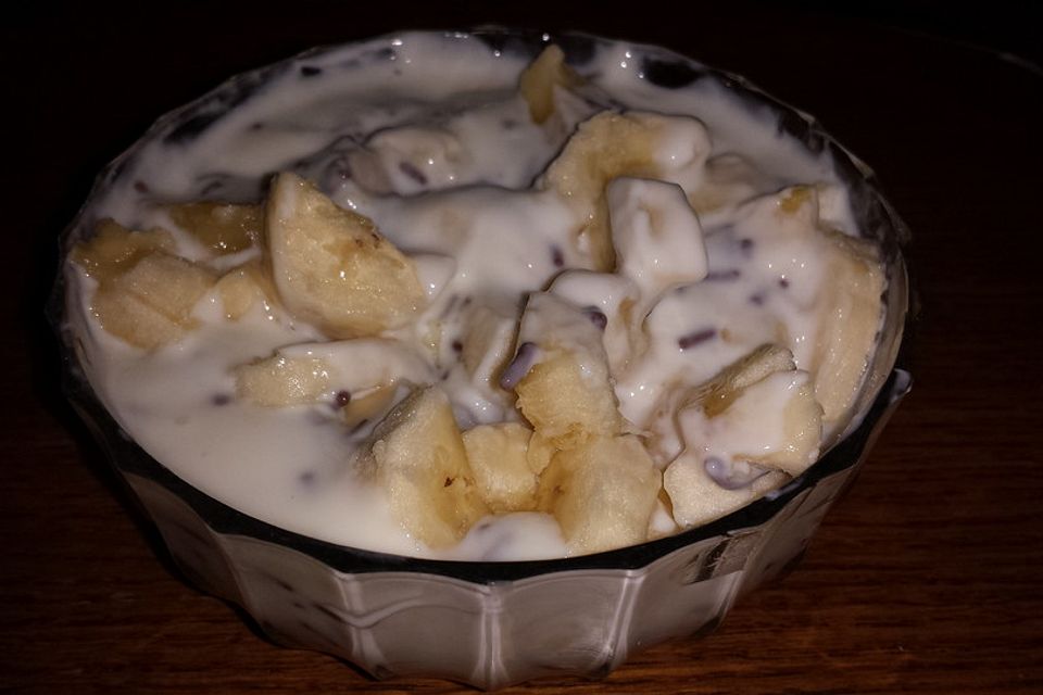 Bananen - Joghurt mit Schoko - Splits